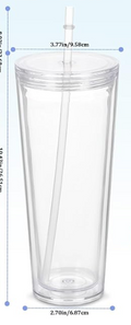 24oz Snow Globe Tumbler