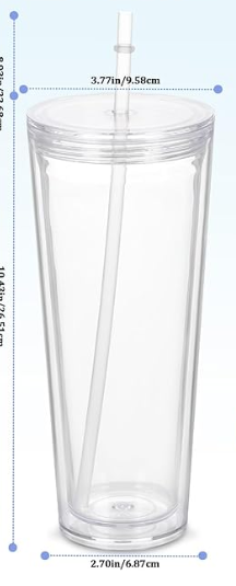 24oz Snow Globe Tumbler
